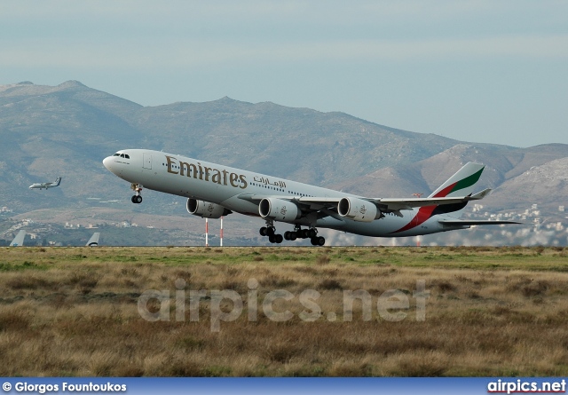 A6-ERI, Airbus A340-500, Emirates