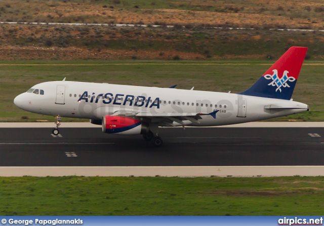 A6-SAB, Airbus A319-100, Air Serbia