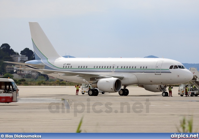 A7-MHH, Airbus A319-100CJ, Qatar Amiri Flight