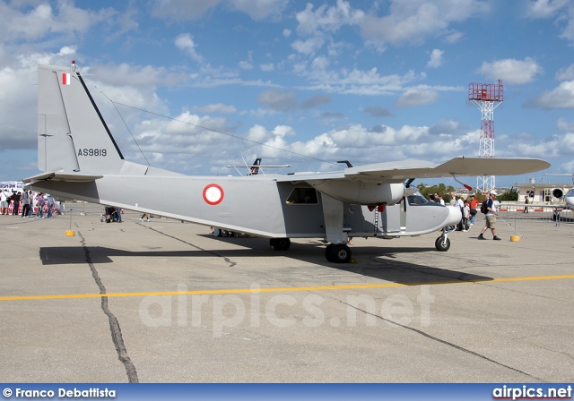 AS9819, Britten-Norman BN-2B Islander II, Malta Air Force