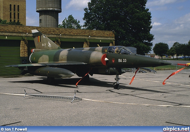BA-33, Dassault Mirage 5BA, Belgian Air Force
