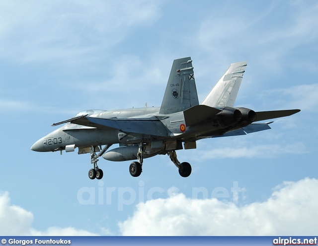 C.15-45, Boeing (McDonnell Douglas) EF-18A+ Hornet, Spanish Air Force