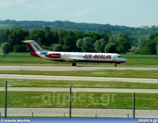 D-AGPL, Fokker F100, Air Berlin