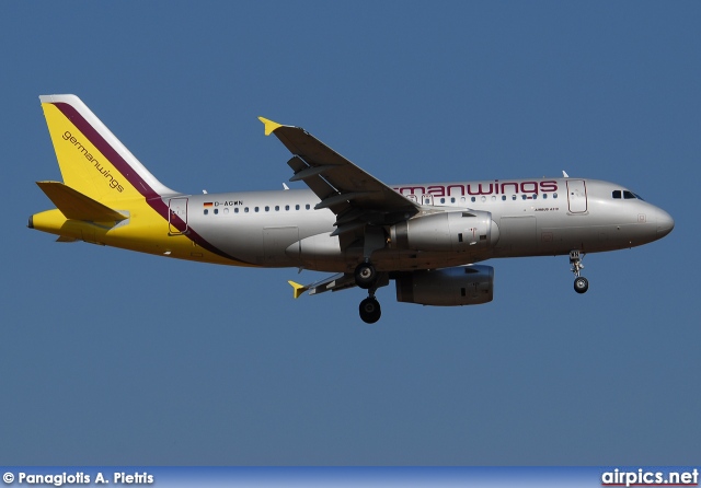 D-AGWN, Airbus A319-100, Germanwings