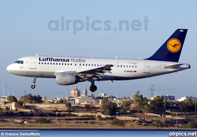 D-AKNG, Airbus A319-100, Lufthansa Italia