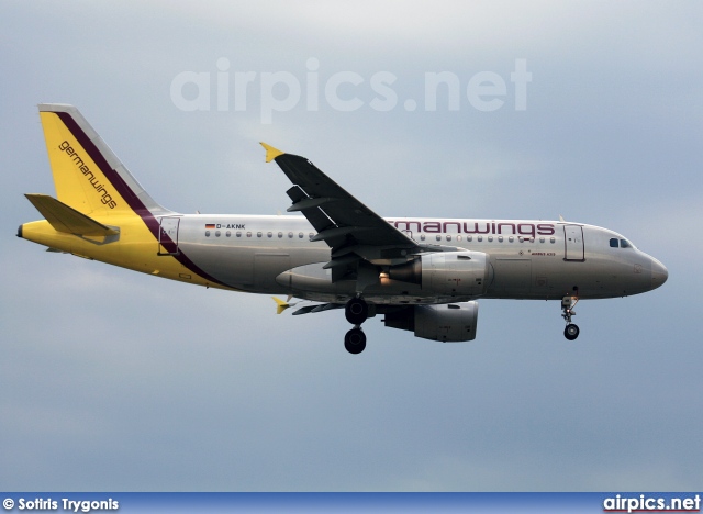 D-AKNK, Airbus A319-100, Germanwings