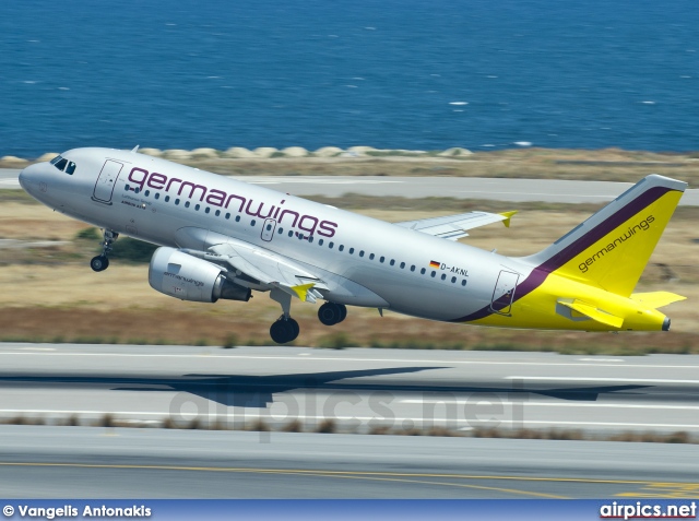 D-AKNL, Airbus A319-100, Germanwings