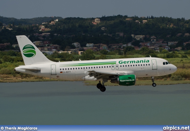 D-ASTY, Airbus A319-100, Germania