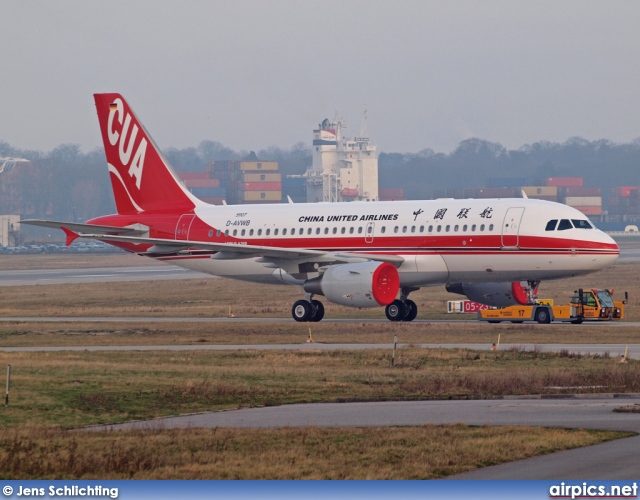 D-AVWB, Airbus A319-100, China United Airlines