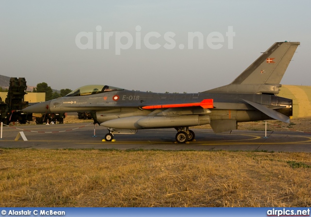 E-018, Lockheed F-16AM Fighting Falcon, Royal Danish Air Force