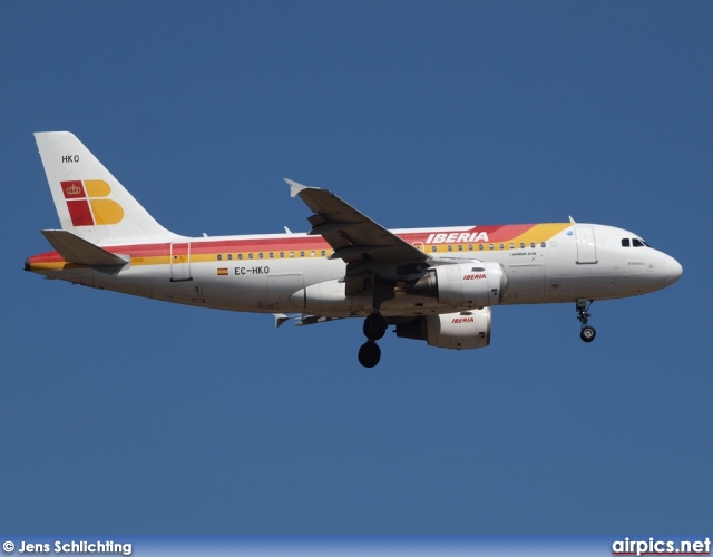 EC-HKO, Airbus A319-100, Iberia