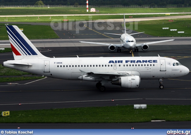 F-GRHK, Airbus A319-100, Air France