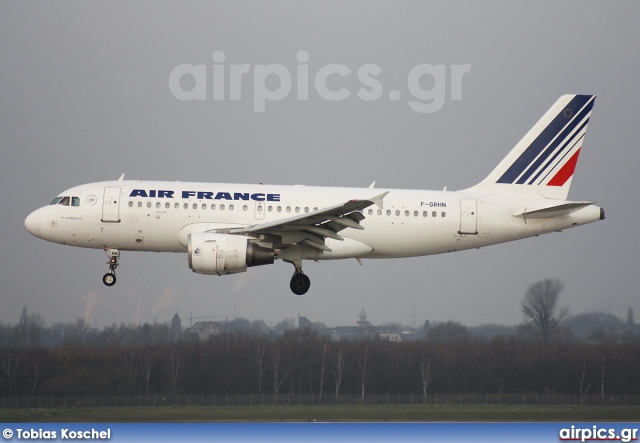F-GRHN, Airbus A319-100, Air France