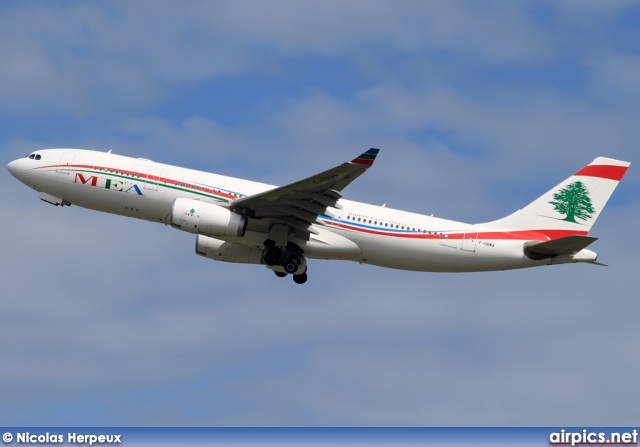 F-ORMA, Airbus A330-200, Middle East Airlines (MEA)