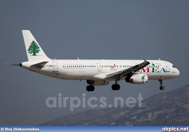 F-ORMG, Airbus A321-200, Middle East Airlines (MEA)