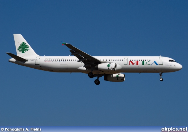 F-ORMH, Airbus A321-200, Middle East Airlines (MEA)