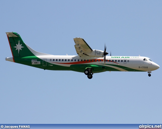F-WWEC, ATR 72-600, UNI Air