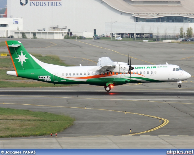 F-WWEX, ATR 72-600, UNI Air