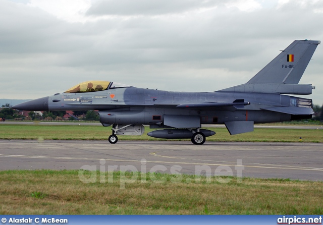 FA116, Lockheed (Fokker) F-16AM Fighting Falcon, Belgian Air Force