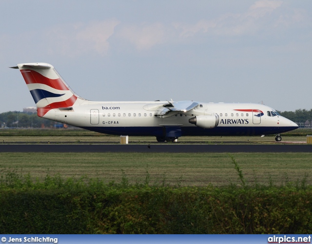 G-CFAA, British Aerospace Avro RJ100, BA CityFlyer