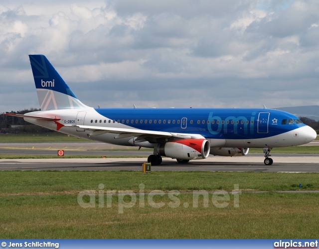 G-DBCK, Airbus A319-100, bmi