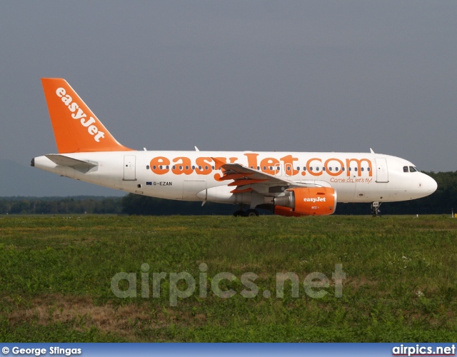 G-EZAN, Airbus A319-100, easyJet