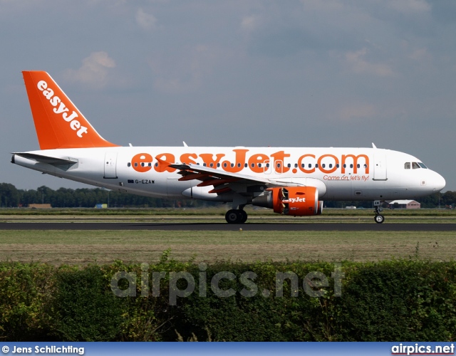 G-EZAW, Airbus A319-100, easyJet