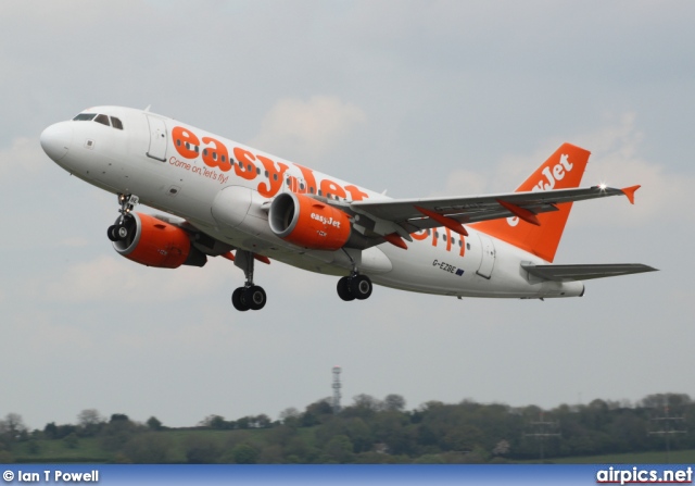 G-EZBE, Airbus A319-100, easyJet