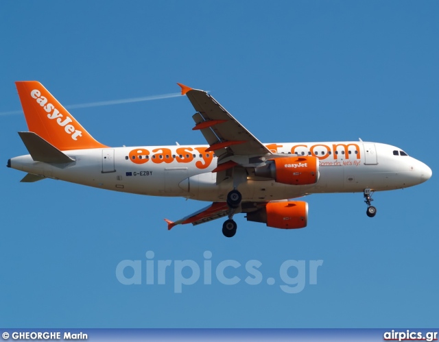 G-EZBY, Airbus A319-100, easyJet