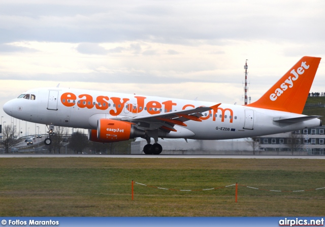 G-EZDB, Airbus A319-100, easyJet