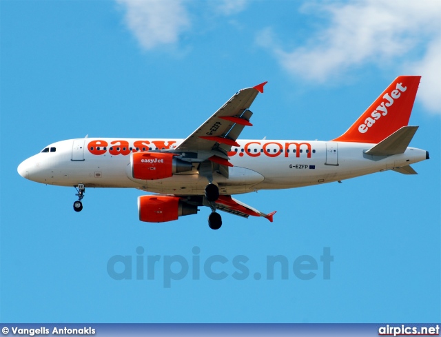 G-EZFP, Airbus A319-100, easyJet