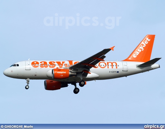 G-EZFP, Airbus A319-100, easyJet