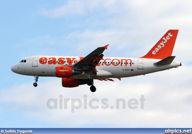 G-EZFY, Airbus A319-100, easyJet