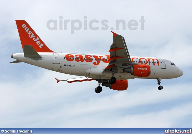 G-EZGH, Airbus A319-100, easyJet