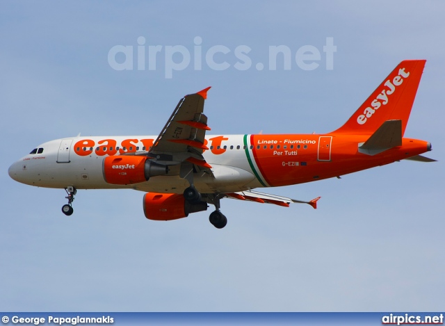 G-EZIW, Airbus A319-100, easyJet