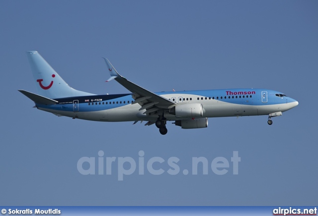 G-FDZW, Boeing 737-800, Thomson Airways