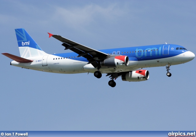 G-MIDY, Airbus A320-200, bmi