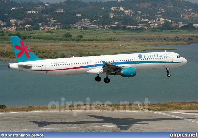 G-OOPE, Airbus A321-200, First Choice Airways