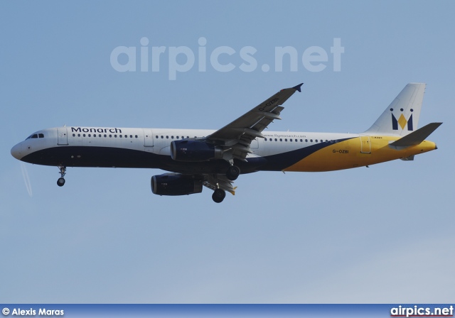 G-OZBI, Airbus A321-200, Monarch Airlines