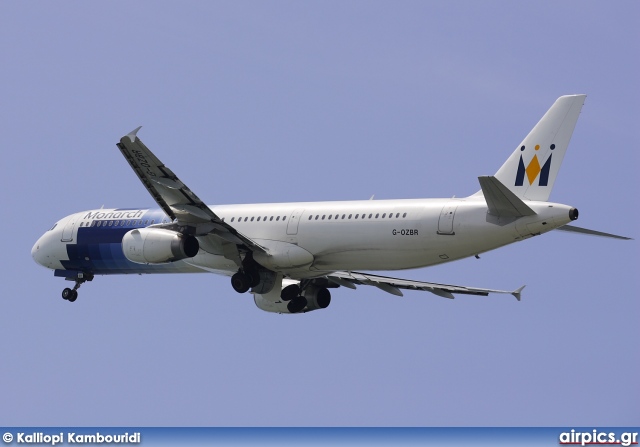 G-OZBR, Airbus A321-200, Monarch Airlines