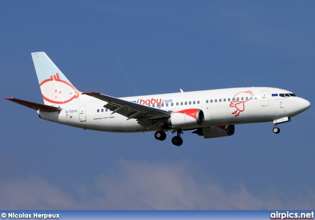 G-TOYH, Boeing 737-300, bmibaby