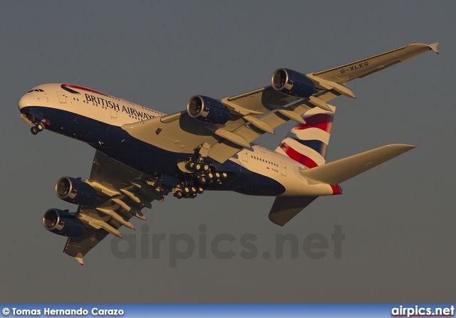 G-XLEG, Airbus A380-800, British Airways