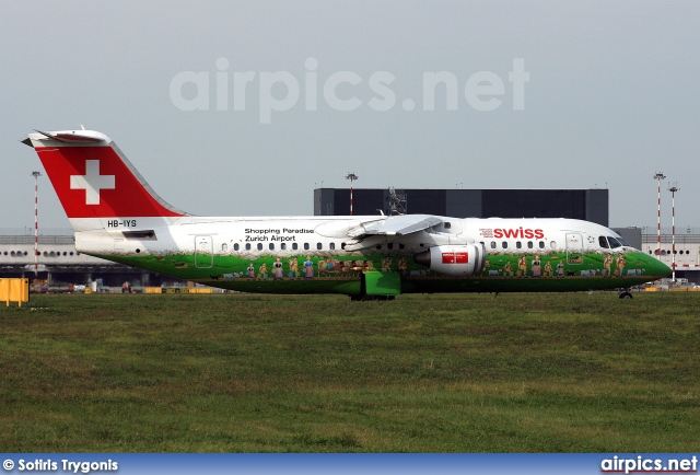 HB-IYS, British Aerospace Avro RJ100, Swiss International Air Lines