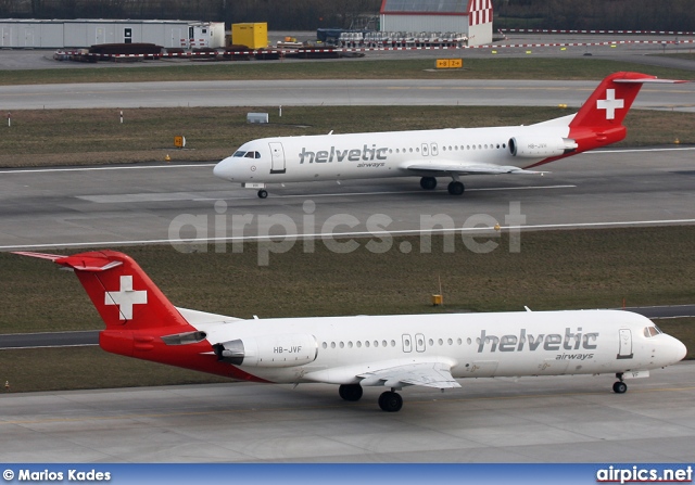 HB-JVF, Fokker F100, Helvetic Airways