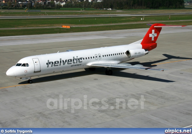 HB-JVH, Fokker F100, Helvetic Airways
