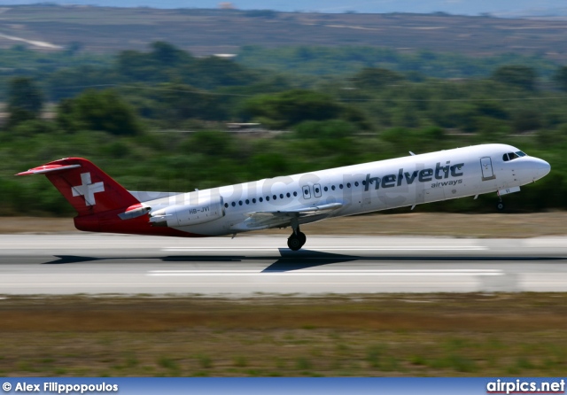 HB-JVI, Fokker F100, Helvetic Airways