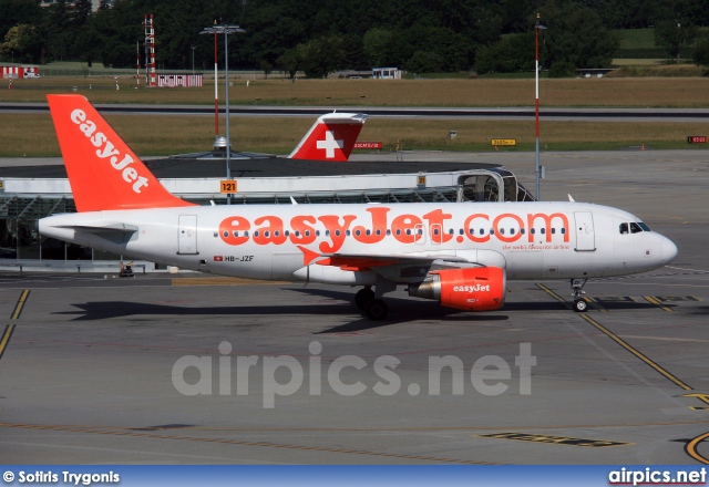 HB-JZF, Airbus A319-100, easyJet Switzerland