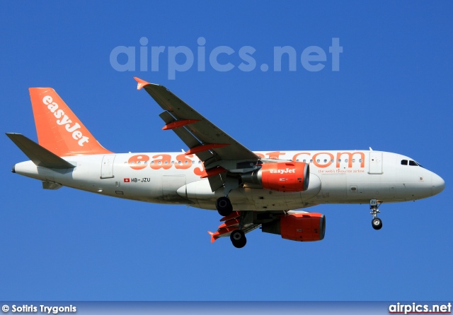 HB-JZU, Airbus A319-100, easyJet Switzerland