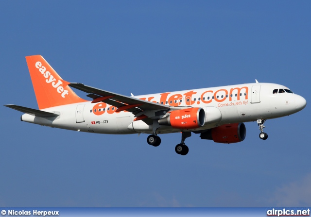 HB-JZV, Airbus A319-100, easyJet Switzerland