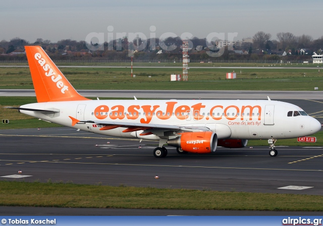 HB-JZV, Airbus A319-100, easyJet Switzerland